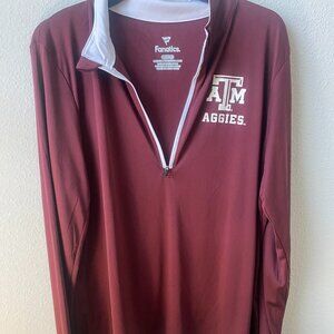 Fanatics Men’s 2XL Texas A&M Aggies Maroon Long Sleeve Shirt NWT